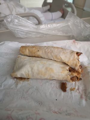 Kokorec durum/wrap after I had ripped it down the middle at VegaNarsist - Nişantaşı in Istanbul