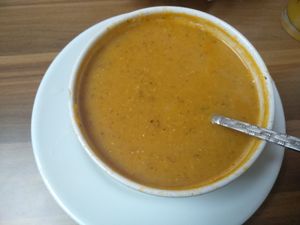 Delicious soup of the day at VegaNarsist - Nişantaşı in Istanbul