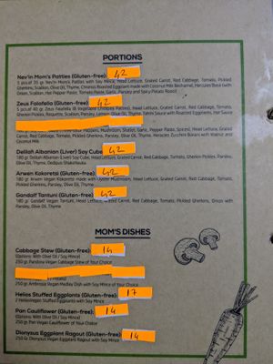 Uploading the menu in 2020. Upen. at VegaNarsist - Nişantaşı in Istanbul