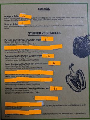 Uploading the menu in 2020. Upen. at VegaNarsist - Nişantaşı in Istanbul