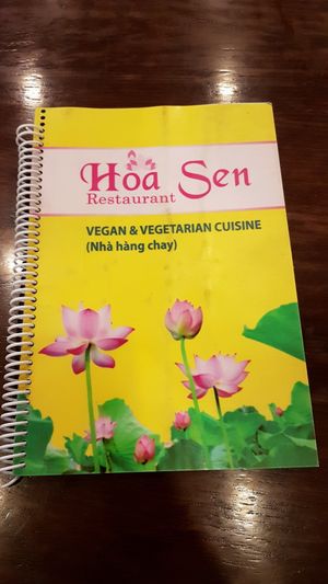 Menu at Hoa Sen - Nguyen Van Cu in Da Lat