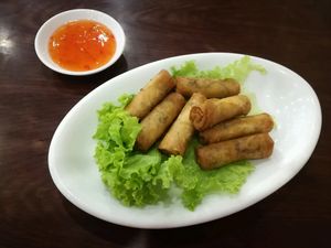 fried spring rolls at Hoa Sen - Nguyen Van Cu in Da Lat