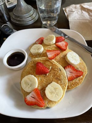 Blueberry pancakes!!  at Earth to Us  in Durham