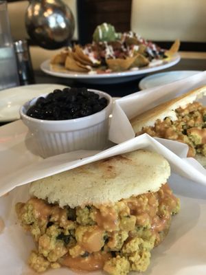 Sunday breakfast special (arepas)  at Earth to Us  in Durham