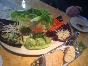 Vegetarian Thai lettuce wraps with guacamole  at The Cheesecake Factory in Pittsford