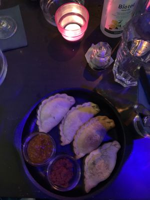 Vegan piroski at Cafe Bar 67 in Athens