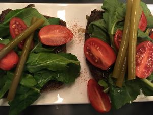 Vegan sandwich at Cafe Bar 67 in Athens