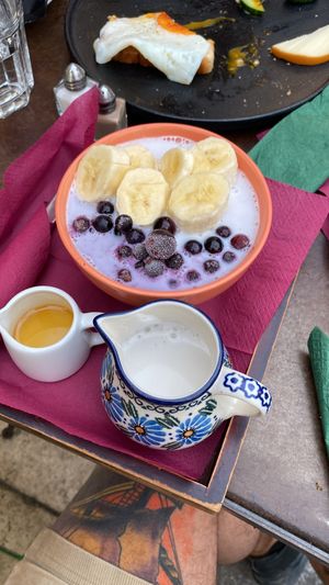 vegan porrigde  at Cafe Bar 67 in Athens