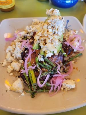 Sweet Potato Veggie Smash Up (sub tofu) at Snooze - Larimer St in Denver