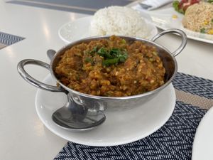 Indian eggplant curry  at Golden Paradise in Phuket