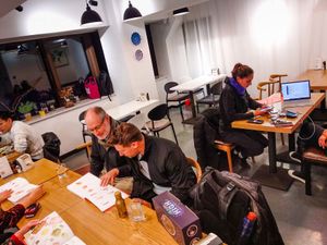 Inside of ZeroGo, up one level at ZeroGo in Beijing