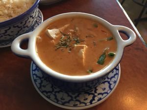 Panang curry with tofu at Madame K's Vegetarian - Williamstown in Williamstown