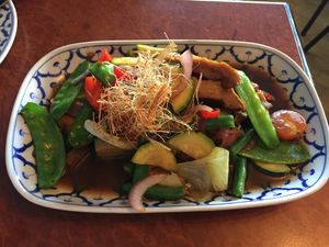 Lemongrass crispy mock duck  at Madame K's Vegetarian - Williamstown in Williamstown