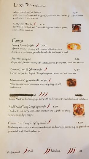 Curris 5/7 at Madame K's Vegetarian - Williamstown in Williamstown