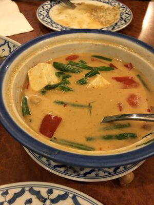 Red tofu curry  at Madame K's Vegetarian - Williamstown in Williamstown