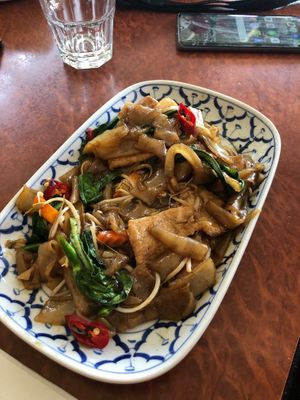 Pork pad see yew at Madame K's Vegetarian - Williamstown in Williamstown