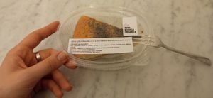 The delicious, vegan lemon cake I bought at La Capra Rampante - Porta Castello in Rome