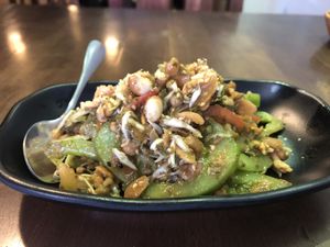 Tea Leaf Salad, 2500MMK (delicious!!) at Shan Kitchen in Yangon