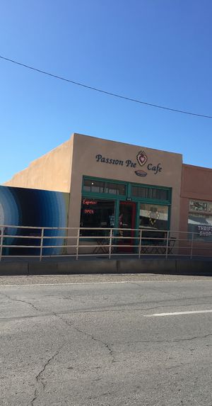 Storefront  at Passion Pie Cafe in Truth Or Consequences