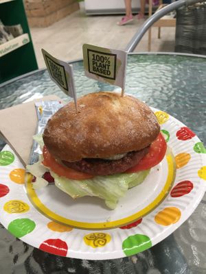 Burger  at Green Meat in San Sebastian