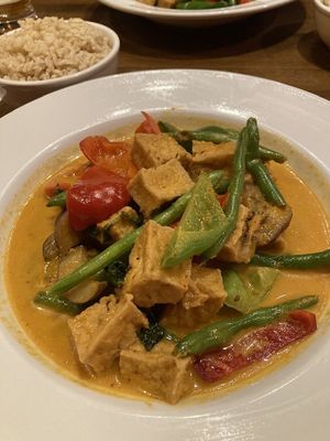 Panang Curry with tofu  at Banana Blossom in Cleveland