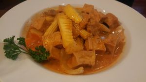 Yellow Curry with Tofu & Veggies at Banana Blossom in Cleveland