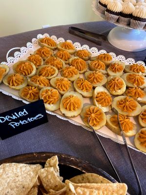 Deviled potatoes at Sea Salt & Cinnamon in Muncie