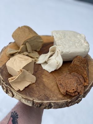 Vegan meats and cheeses at Sea Salt & Cinnamon in Muncie