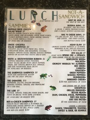 lunch menu   at Sea Salt & Cinnamon in Muncie
