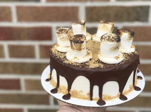 S’mores cake at Sea Salt & Cinnamon in Muncie