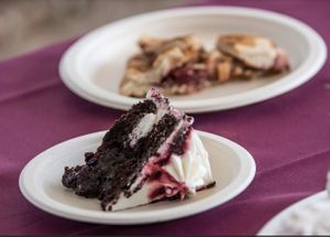 Chocolate cake!! at Sea Salt & Cinnamon in Muncie