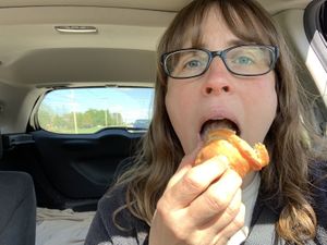 Croissant! Didn’t make it home... at Sea Salt & Cinnamon in Muncie