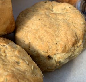 Rosemary biscuit at Sea Salt & Cinnamon in Muncie