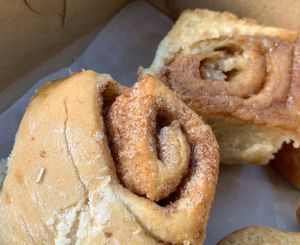 Cinnamon roll at Sea Salt & Cinnamon in Muncie
