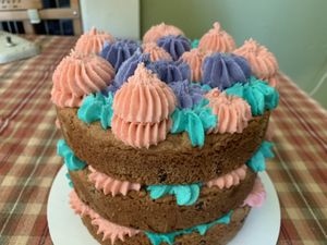 Cookie cake— work of art!!! at Sea Salt & Cinnamon in Muncie