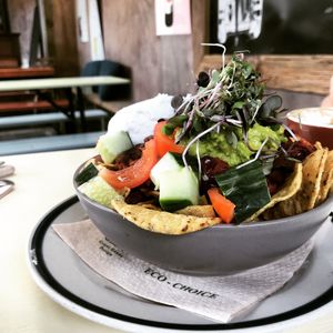 Vegan nachos!  at Okere Falls Store in Rotorua