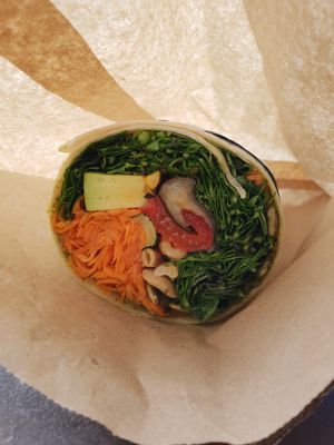 Salad wrap at Okere Falls Store in Rotorua