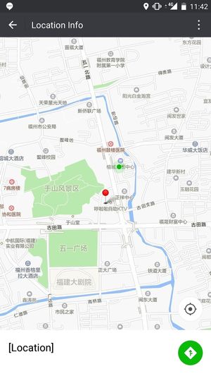 Map pin at Yǔ Huā Zhāi 雨花斋 in Fuzhou