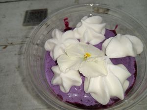 Violet milkshake at MIlky Way Shakes in Austin