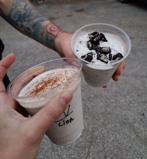 Byo oreo and cinnamon at MIlky Way Shakes in Austin