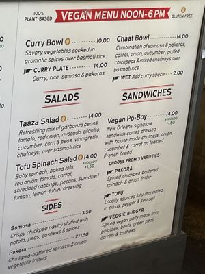 Vegan menu noon–6  at Small Mart in New Orleans