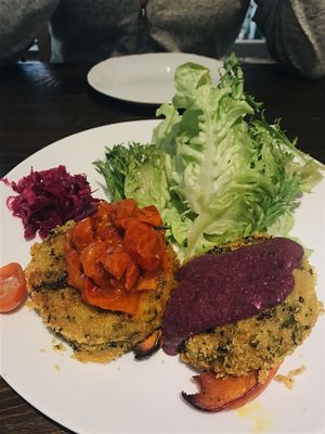 Quinoa potato cake at Tsai Chi Ya - Vegetable Market - Vegan Project in Taichung
