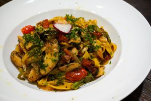 pasta at Tsai Chi Ya - Vegetable Market - Vegan Project in Taichung