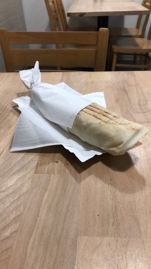 falafel pita at Falafel Full in Warsaw