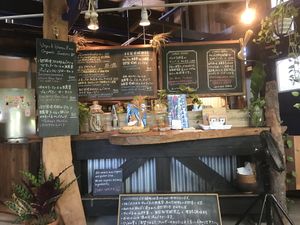 Their menu at Niceness in Nago