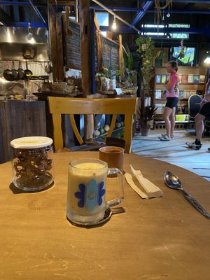 Banana ice cream lassi  at Niceness in Nago