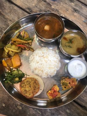 Curry set at Niceness in Nago