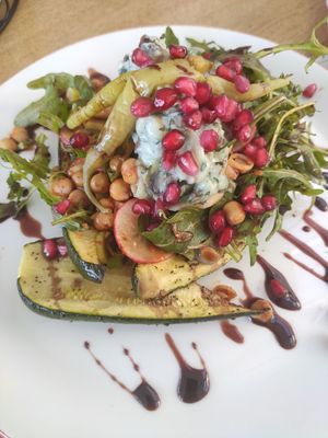 Chickpea main dish at Serpentine Bar & Kitchen in London