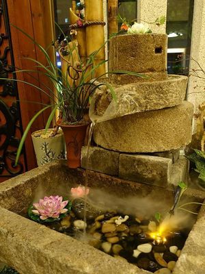 interior decor  at Veggie Mind Cafe in Xiamen