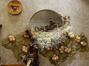 interior decor at Veggie Mind Cafe in Xiamen